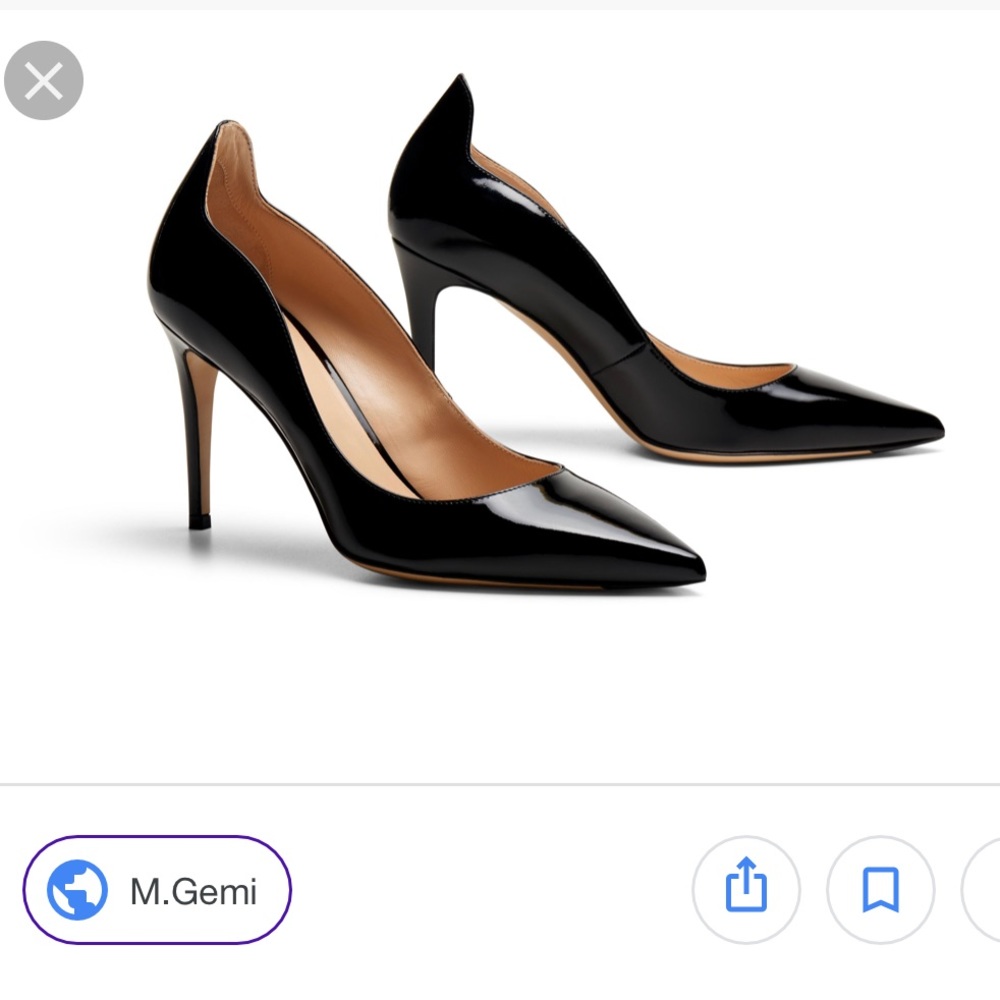 BRAND NEW M.Gemi Sosia Black Patent Pumps (w/box)